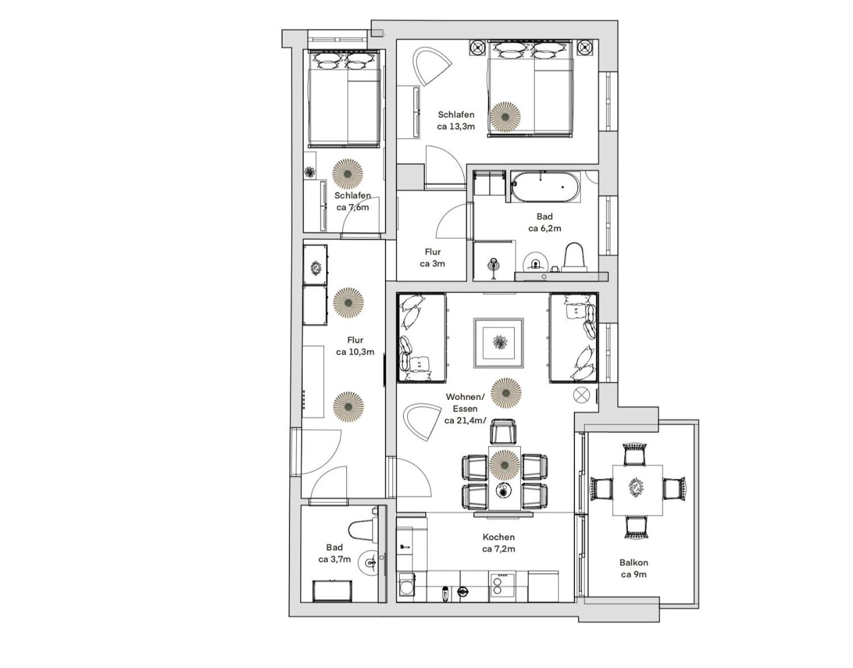 Pineapple Apartments Dresden Zwinger V - 78 Qm - 1X Free Parking Экстерьер фото